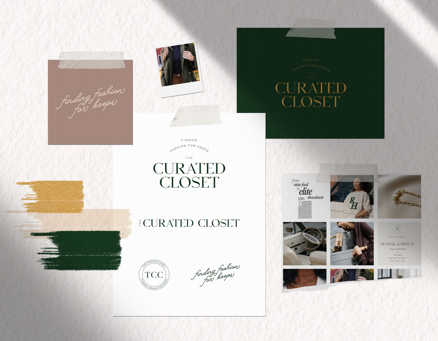 Branding Mockup for The Curated Closet